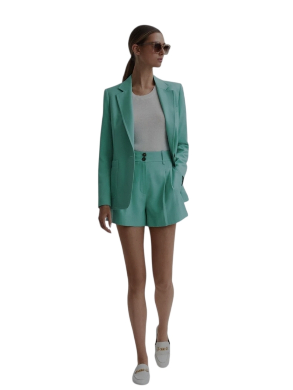 Reiss Ember Single Breasted Blazer in Spearmint Green size 4 - Picture 2 of 14